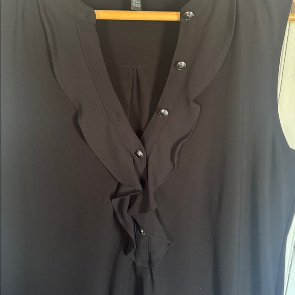 White House Black Market Sleeveless Blouse Black Size L - Picture 3 of 8